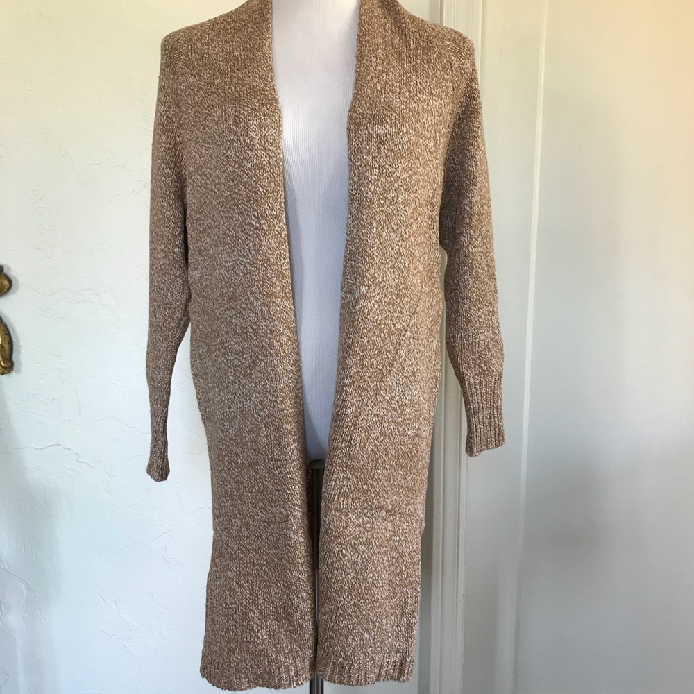 Marled camel knit cardigan - Picture 5 of 7